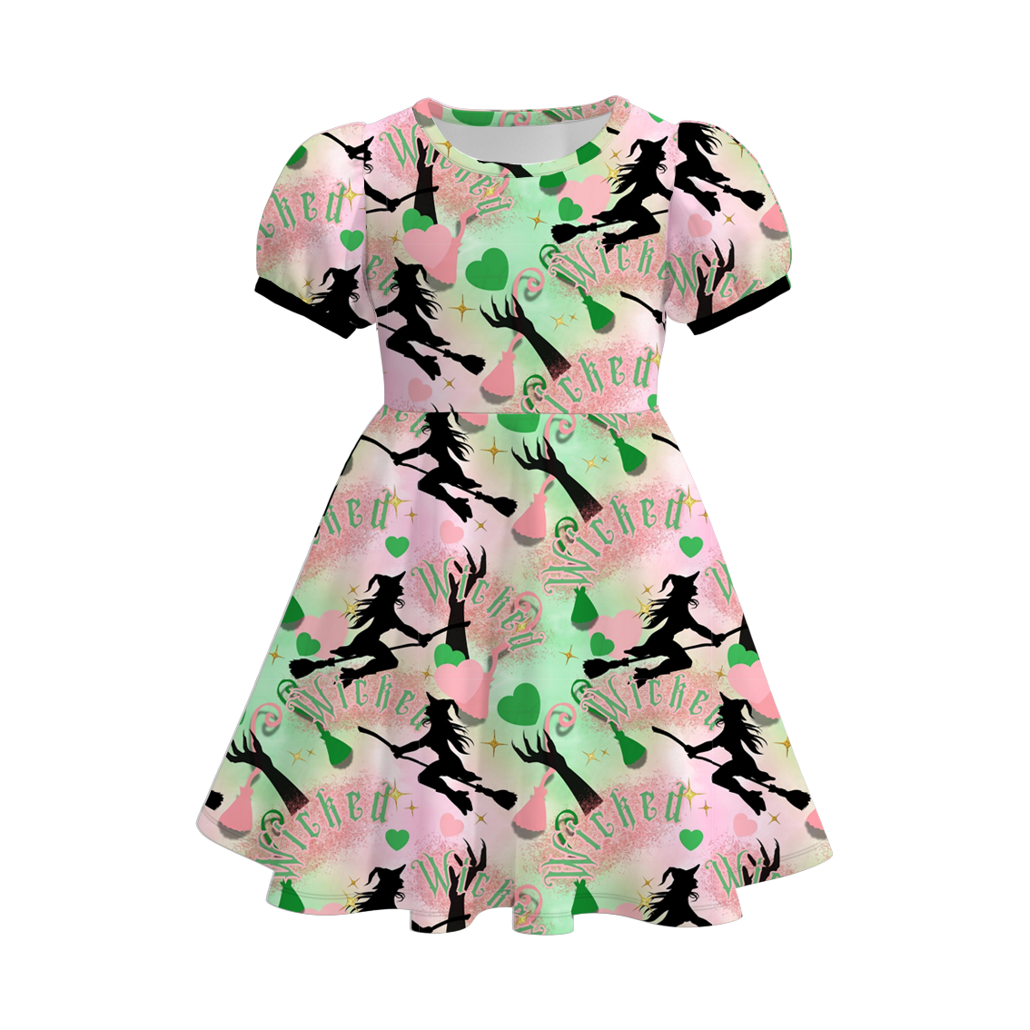 （Pre Order）Girls Spring and Summer Movie Character Print Dress