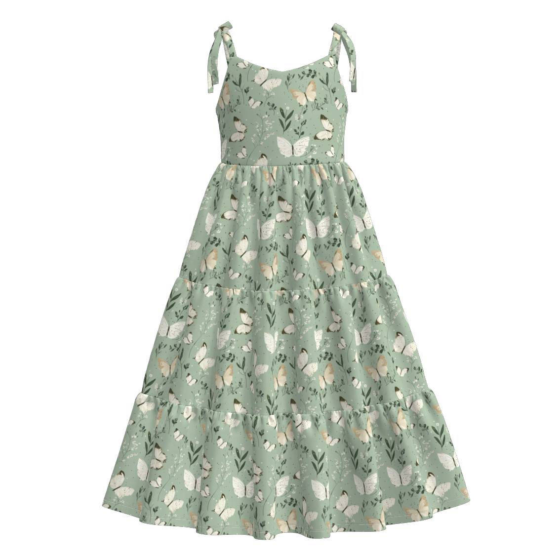 （Pre Order）Mommy and Me Spring and Summer Floral Print MAXI Dress
