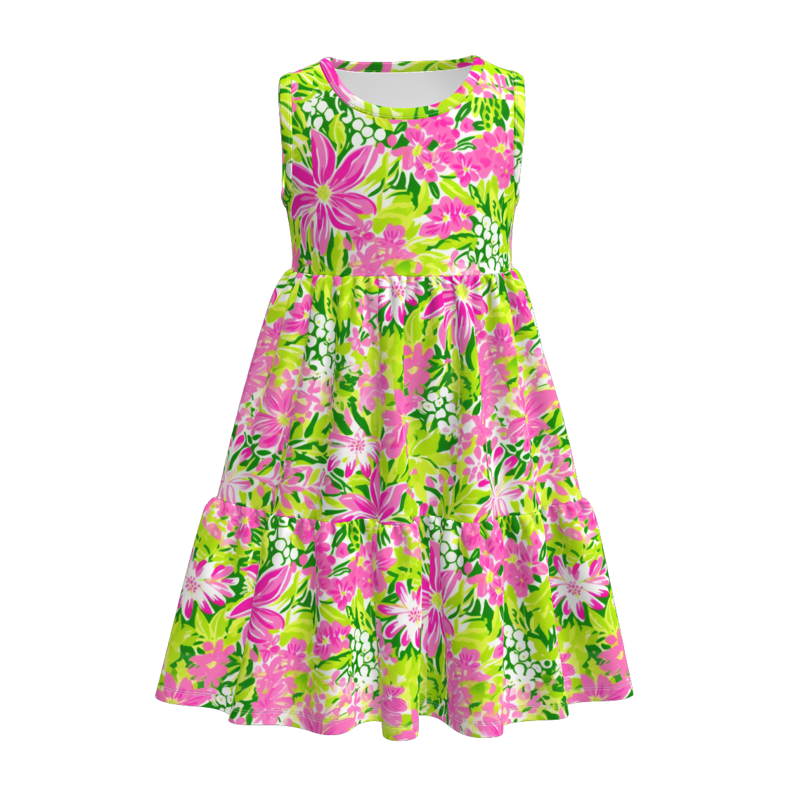 （Pre Order）Mommy and Me Spring and Summer Floral Print Dress
