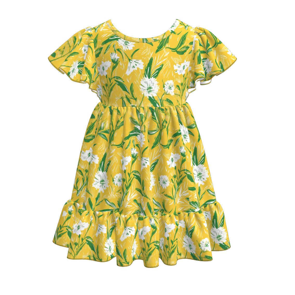 （Pre Order）Mommy and Me Spring and Summer Floral Print Dress