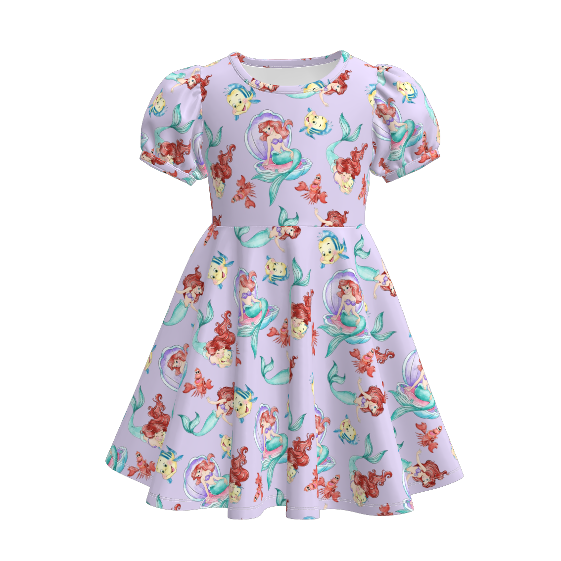（Pre Order）Girls Spring and Summer Princess Print Dress
