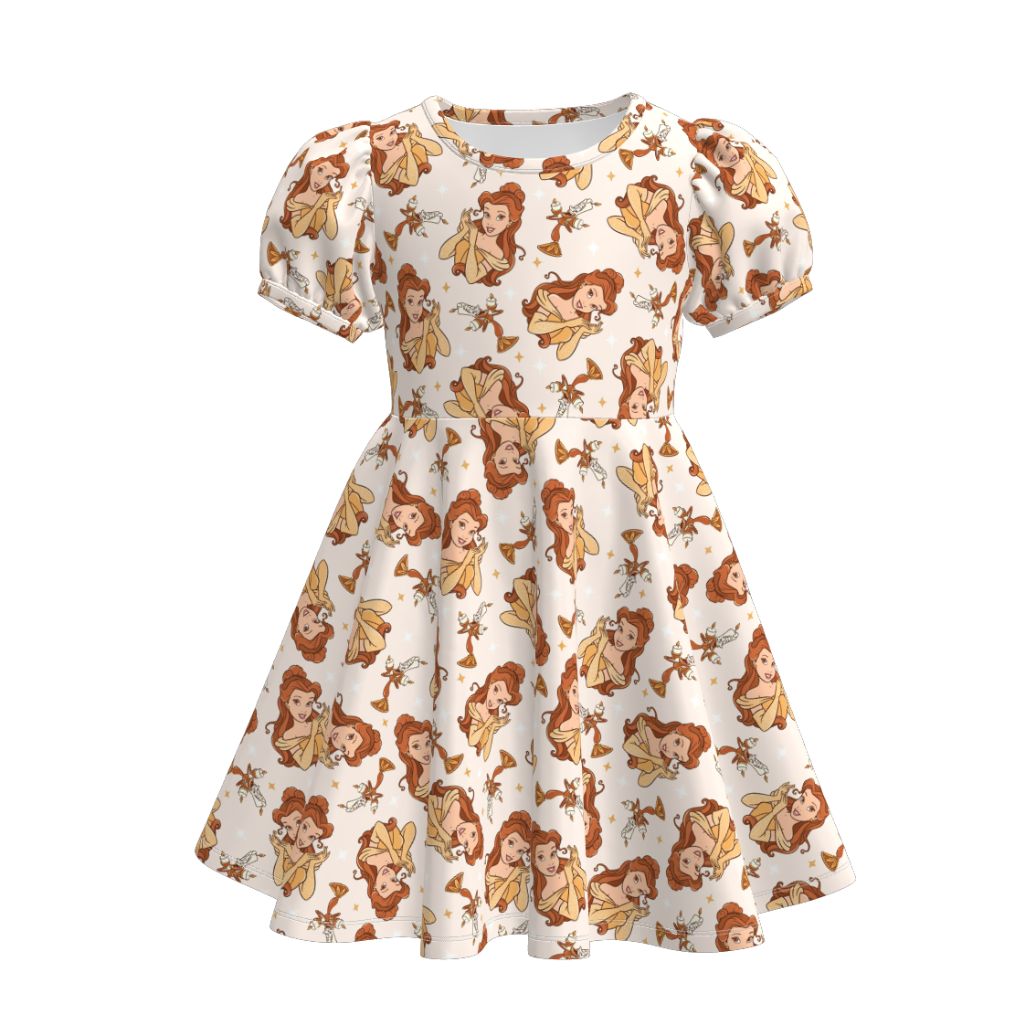 （Pre Order）Girls Spring and Summer Princess Print Dress