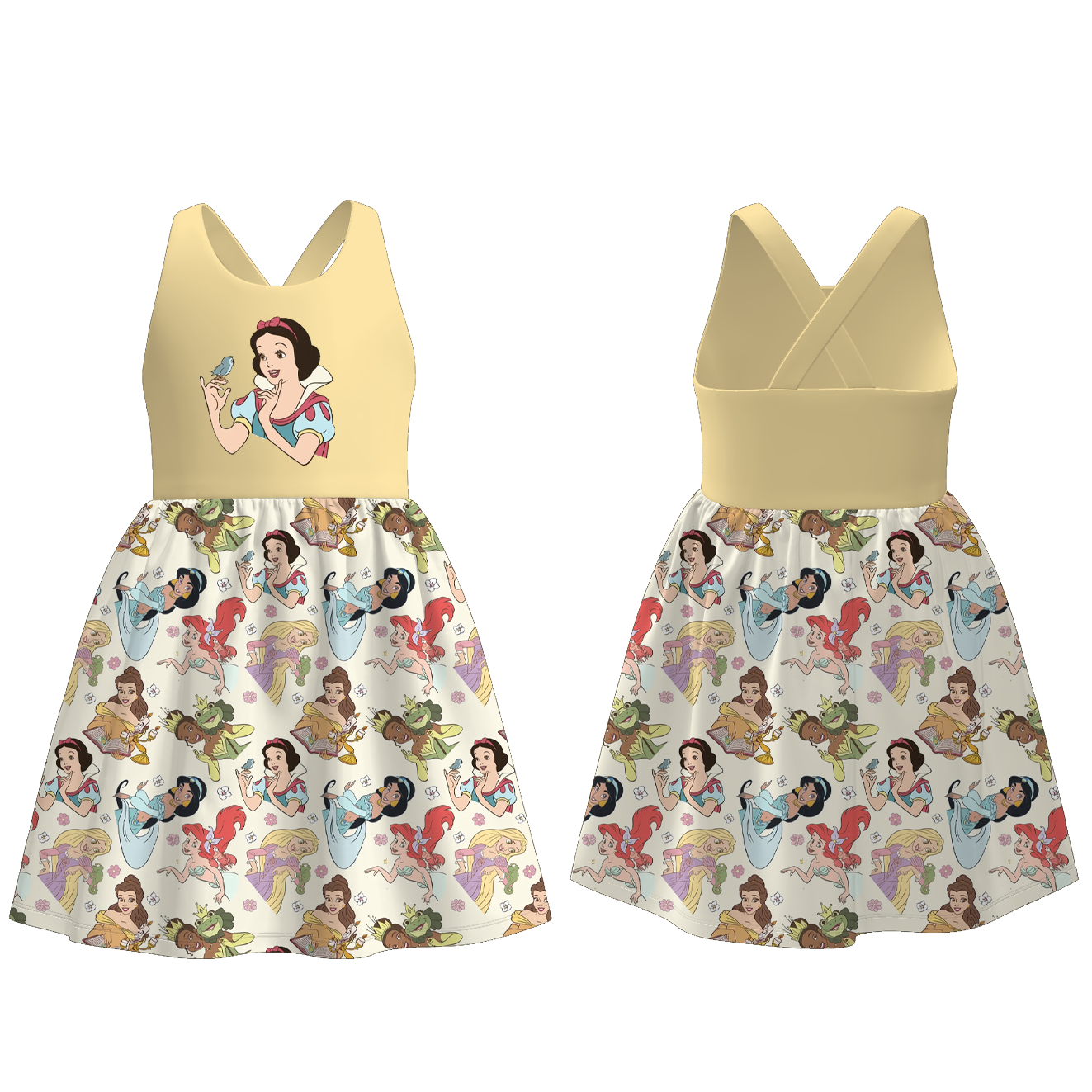 （Pre Order）Girls Spring and Summer Princess Print Dress