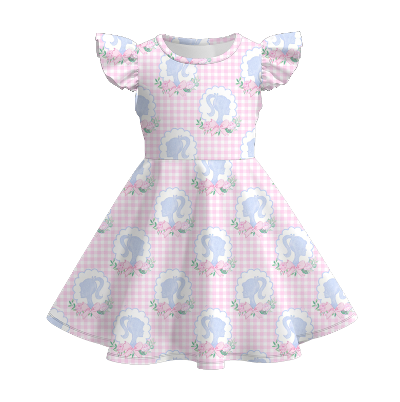 （Pre Order）Girls Spring and Summer Cartoon＆Princess Print Dress