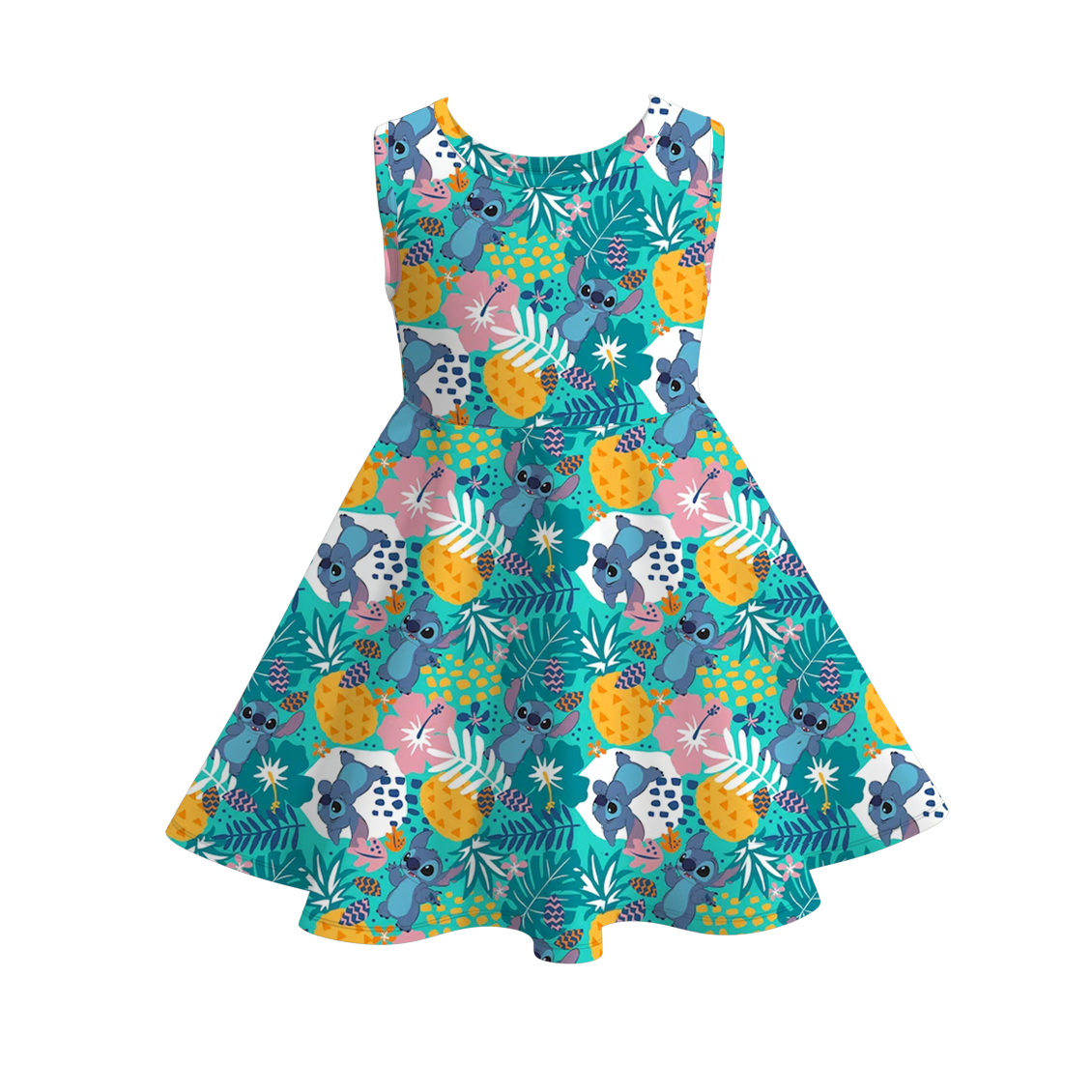 （Pre Order）Siblings Spring and Summer Cartoon Print Dress,Top and Set