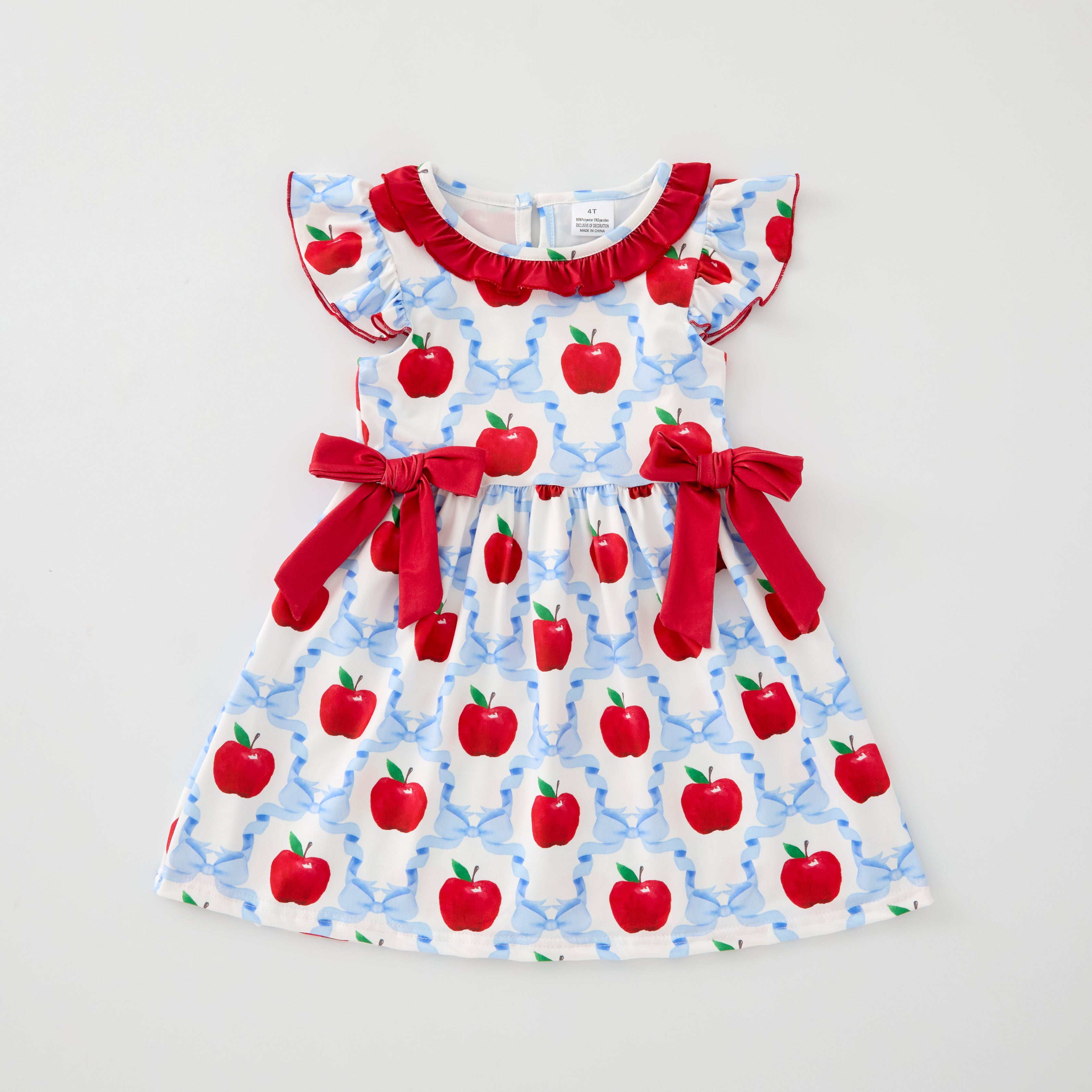（Pre Order）Girls Summer Back To School Print Dress＆Set