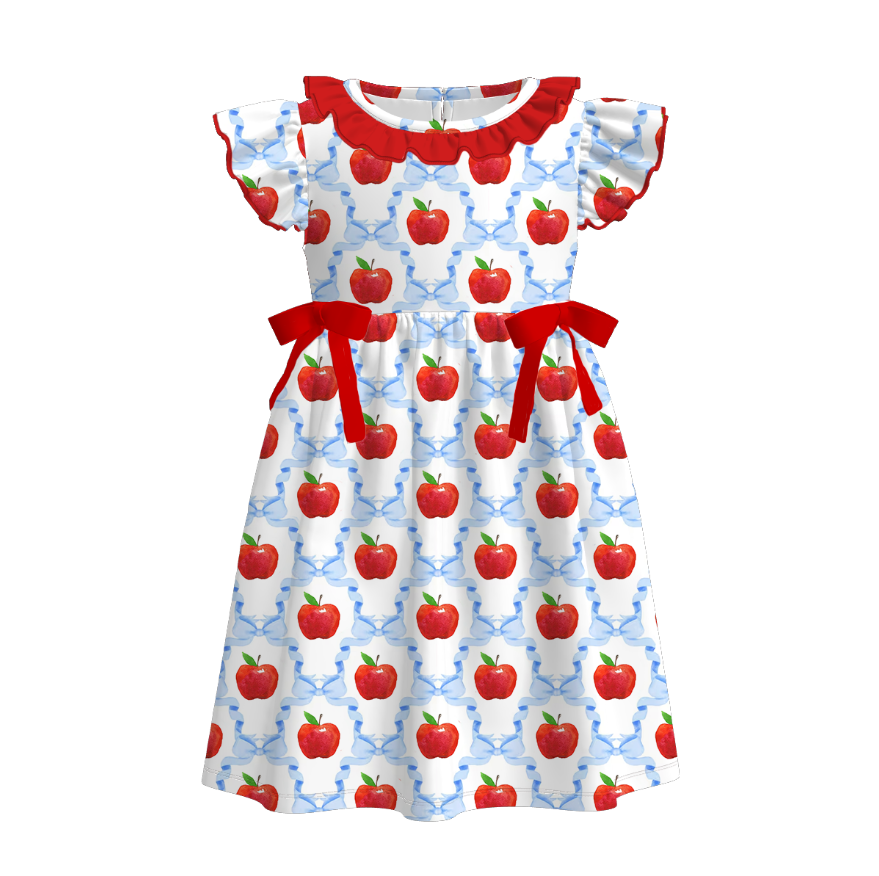 （Pre Order）Girls Summer Back To School Print Dress＆Set