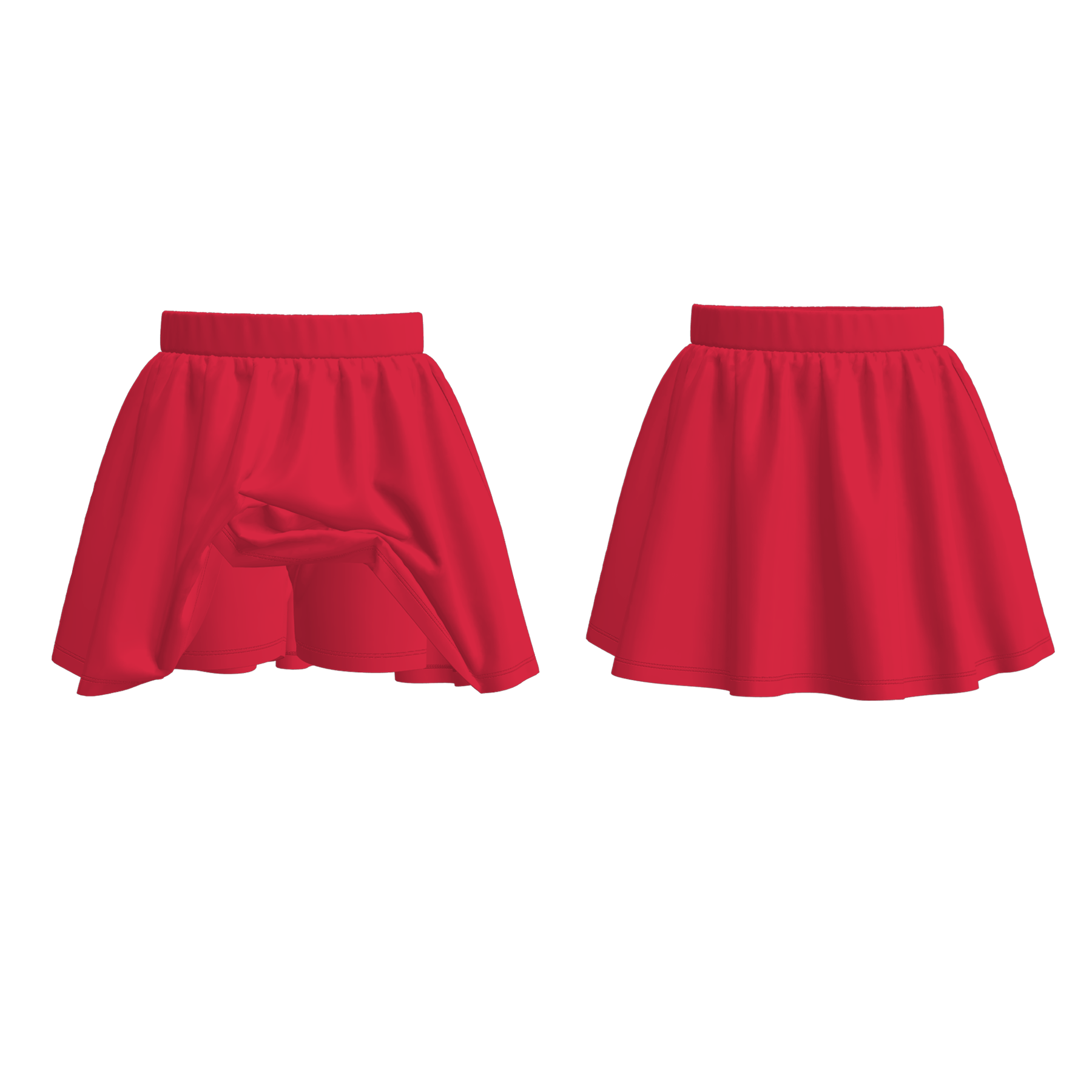 （Pre Order）Girls Spring and Summer Plain Color Skort