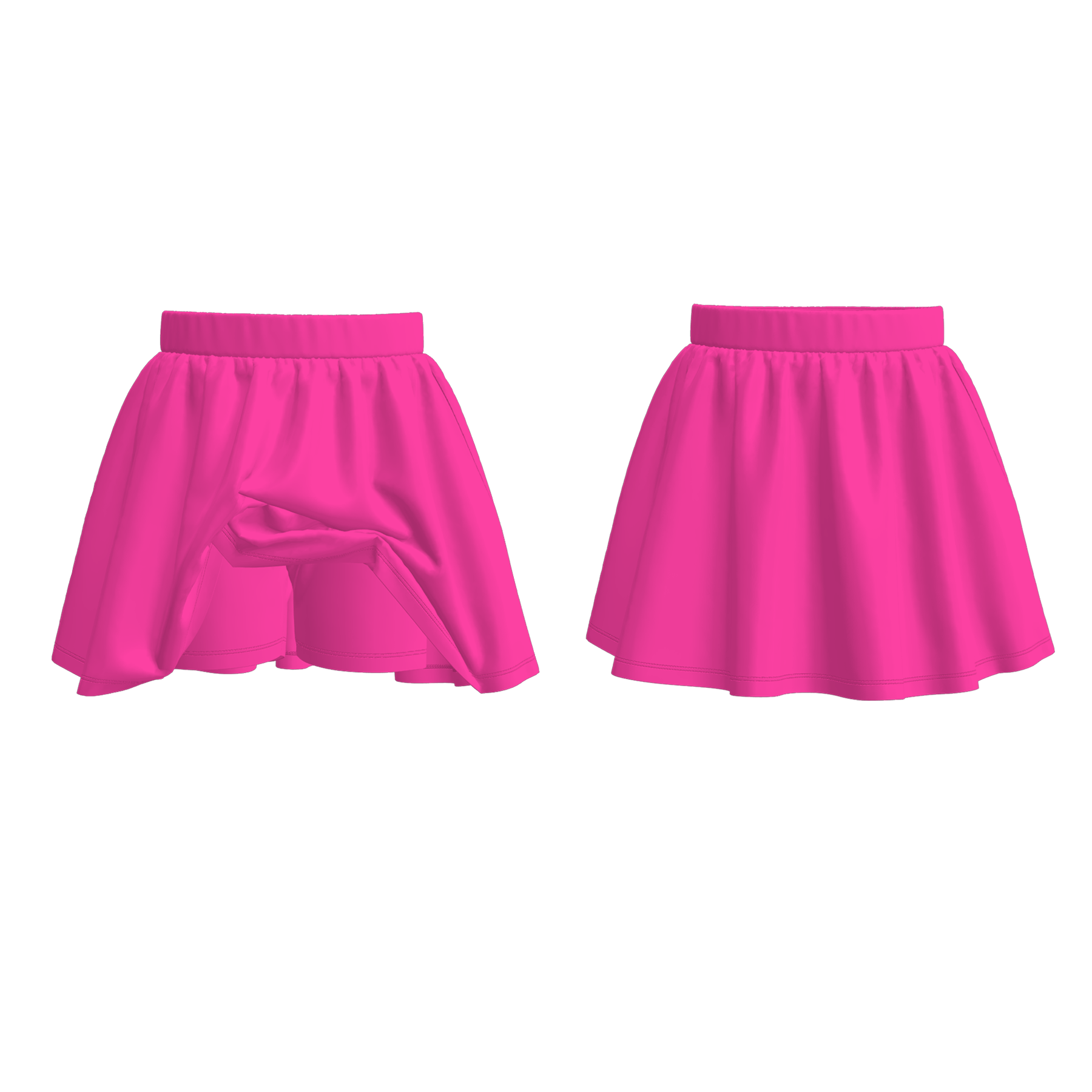 （Pre Order）Girls Spring and Summer Plain Color Skort