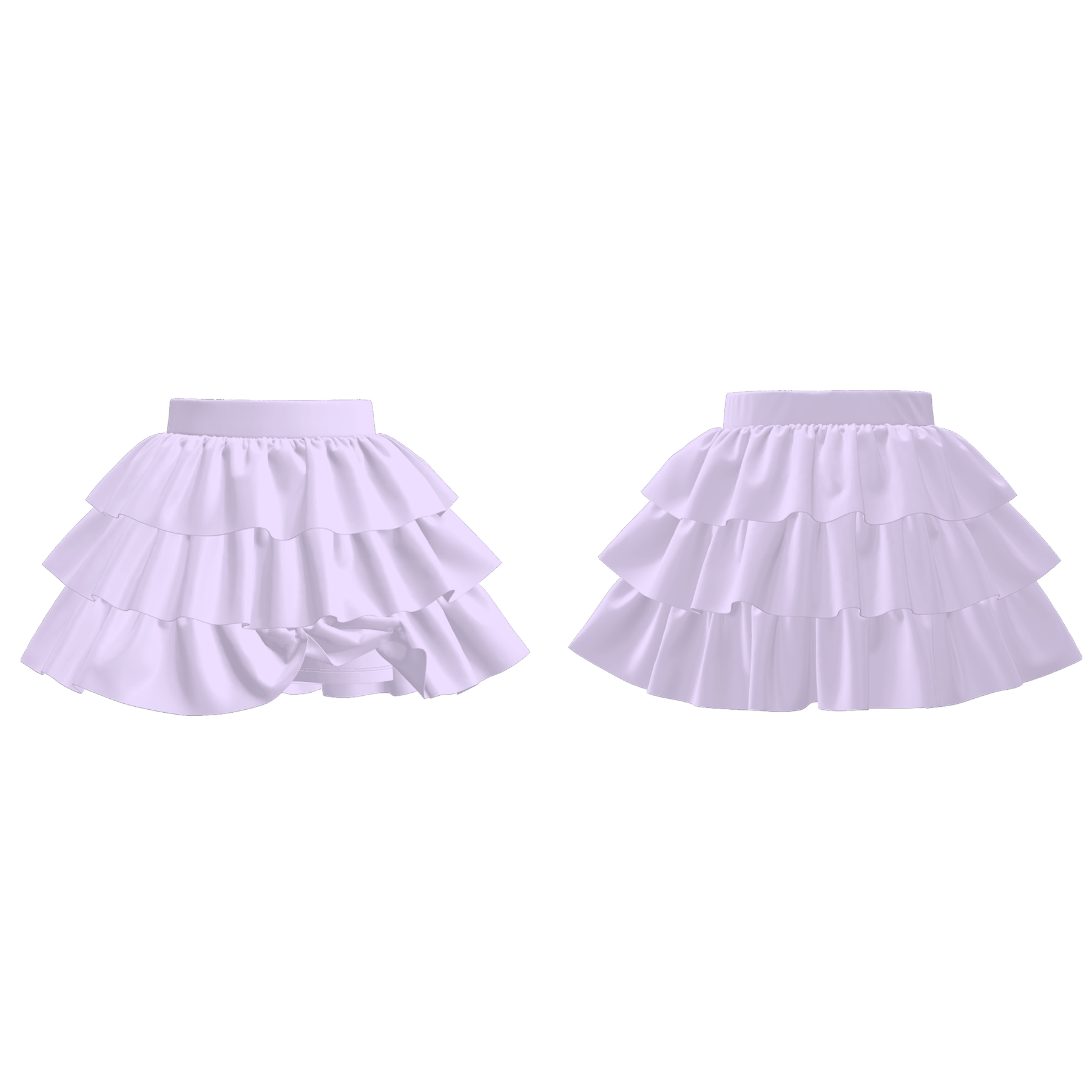 （Pre Order）Girls Spring and Summer Plain Color Skort