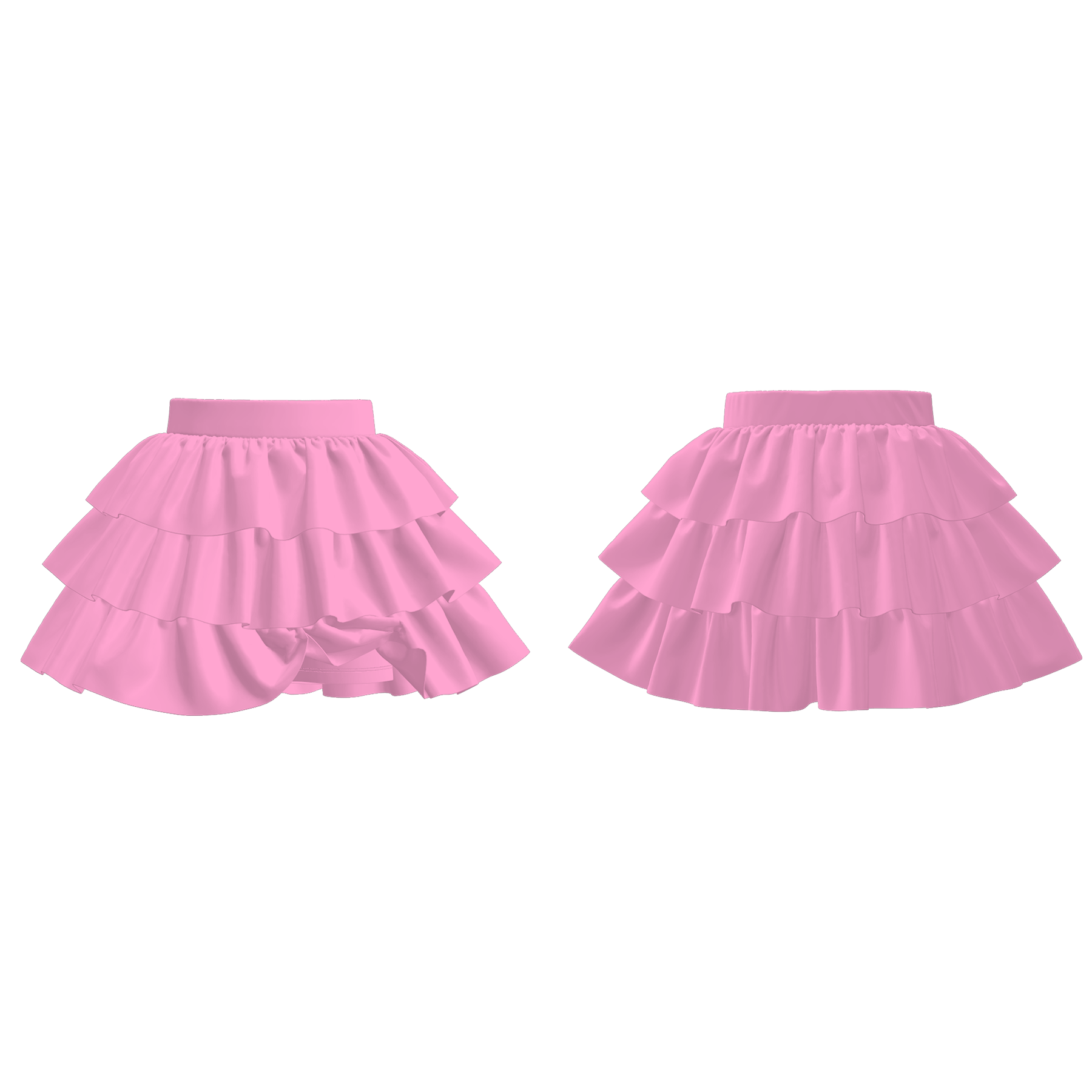 （Pre Order）Girls Spring and Summer Plain Color Skort