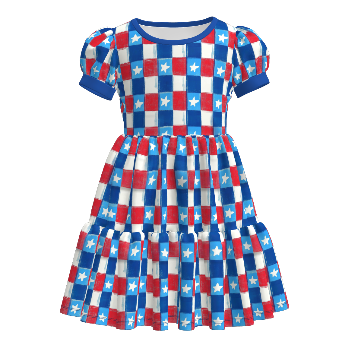 （Pre Order）Sisters Patriotic Print Dress＆Bloomer Set