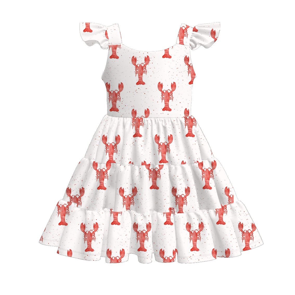 （Pre Order）Girls Spring and Summer Bow Print Dress