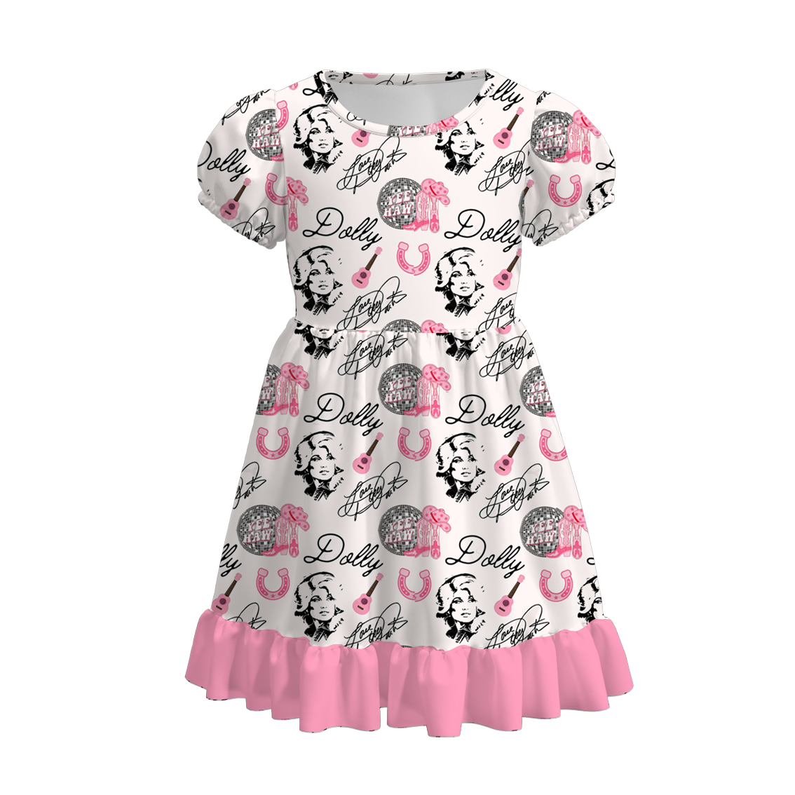 （Pre Order）Girls Spring and Summer Character Print Dress