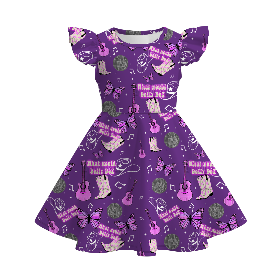 （Pre Order）Girls Spring and Summer Character Print Dress