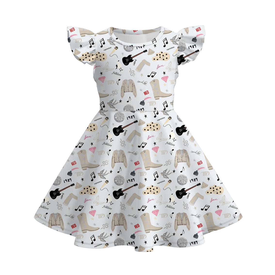 （Pre Order）Girls Spring and Summer Character Print Dress
