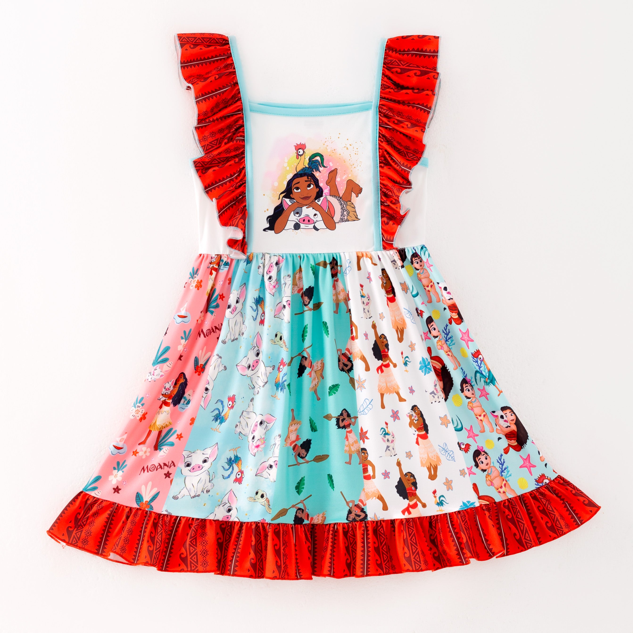 （Pre Order）Girls Spring and Summer Cartoon Print Dress