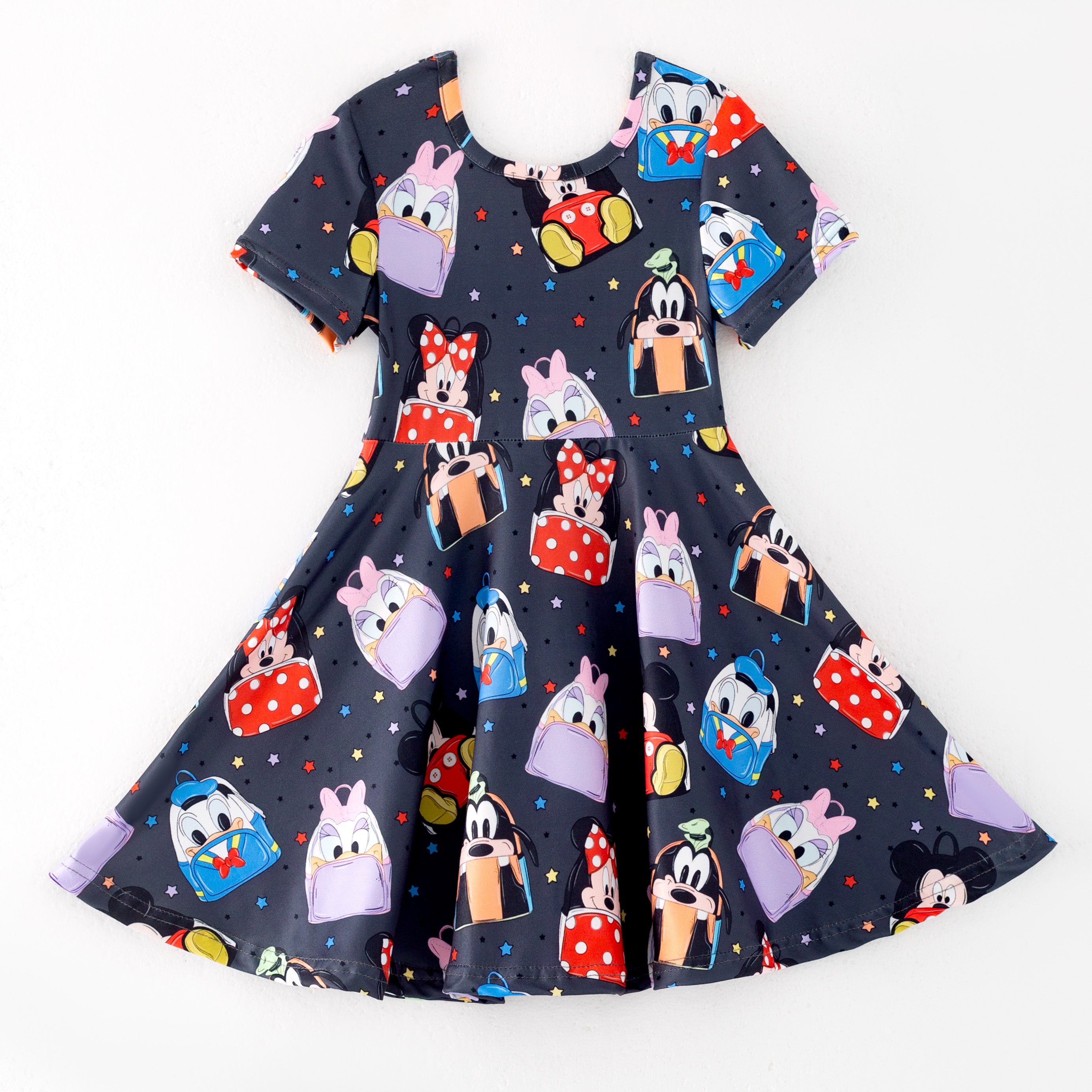 （Pre Order）Girls Summer Back To School Print Dress