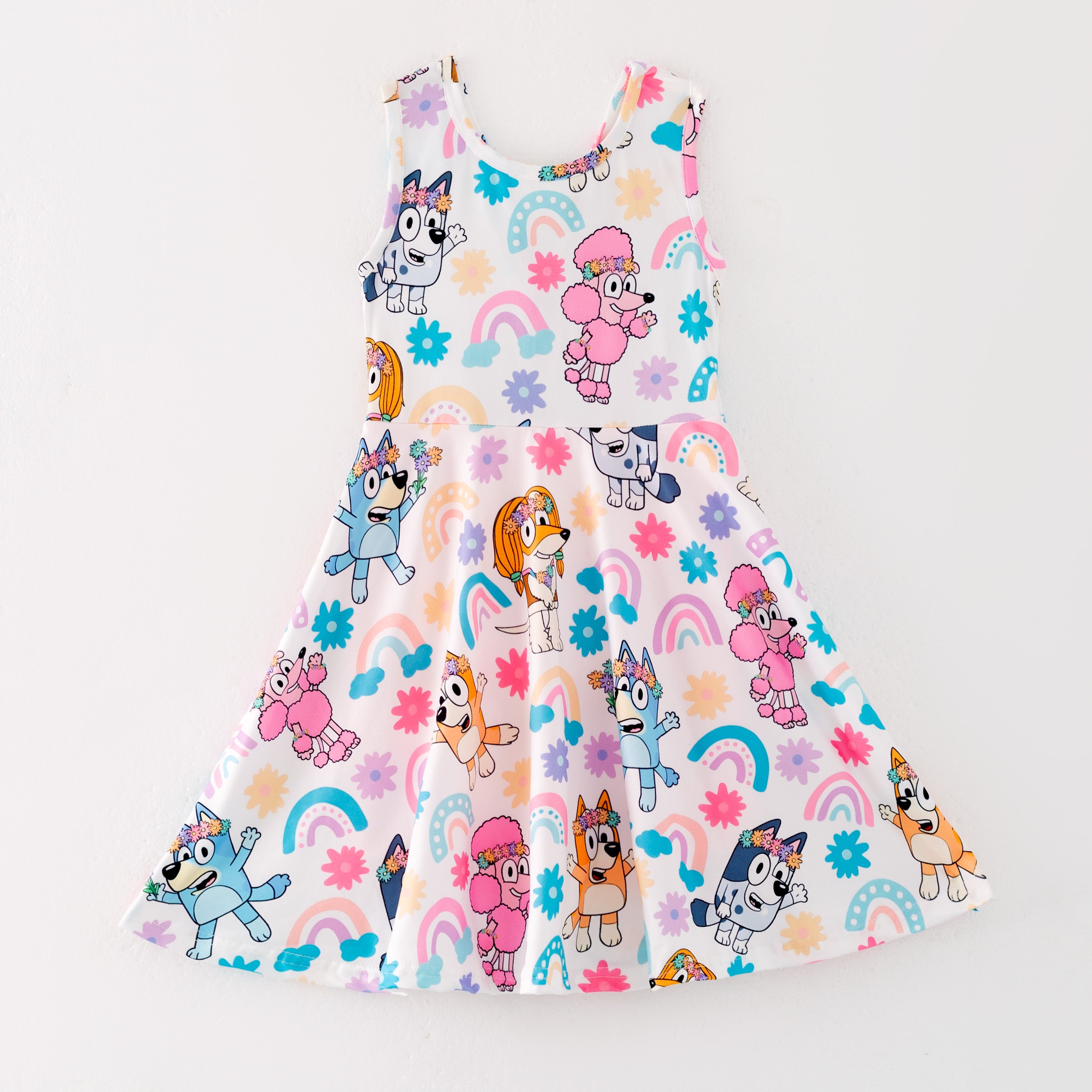 （Pre Order）Girls Spring and Summer Cartoon Print Skort Dress