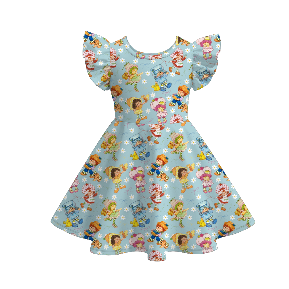 （Pre Order）Girls Spring and Summer Strawberry Print Dress