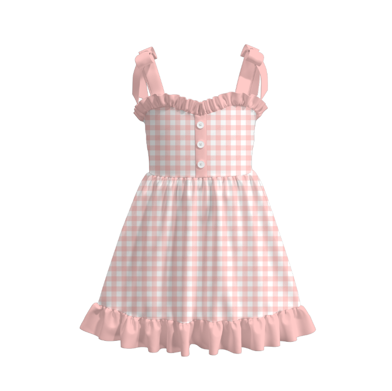 （Pre Order）Girls Spring and Summer Floral Print Slip Dress