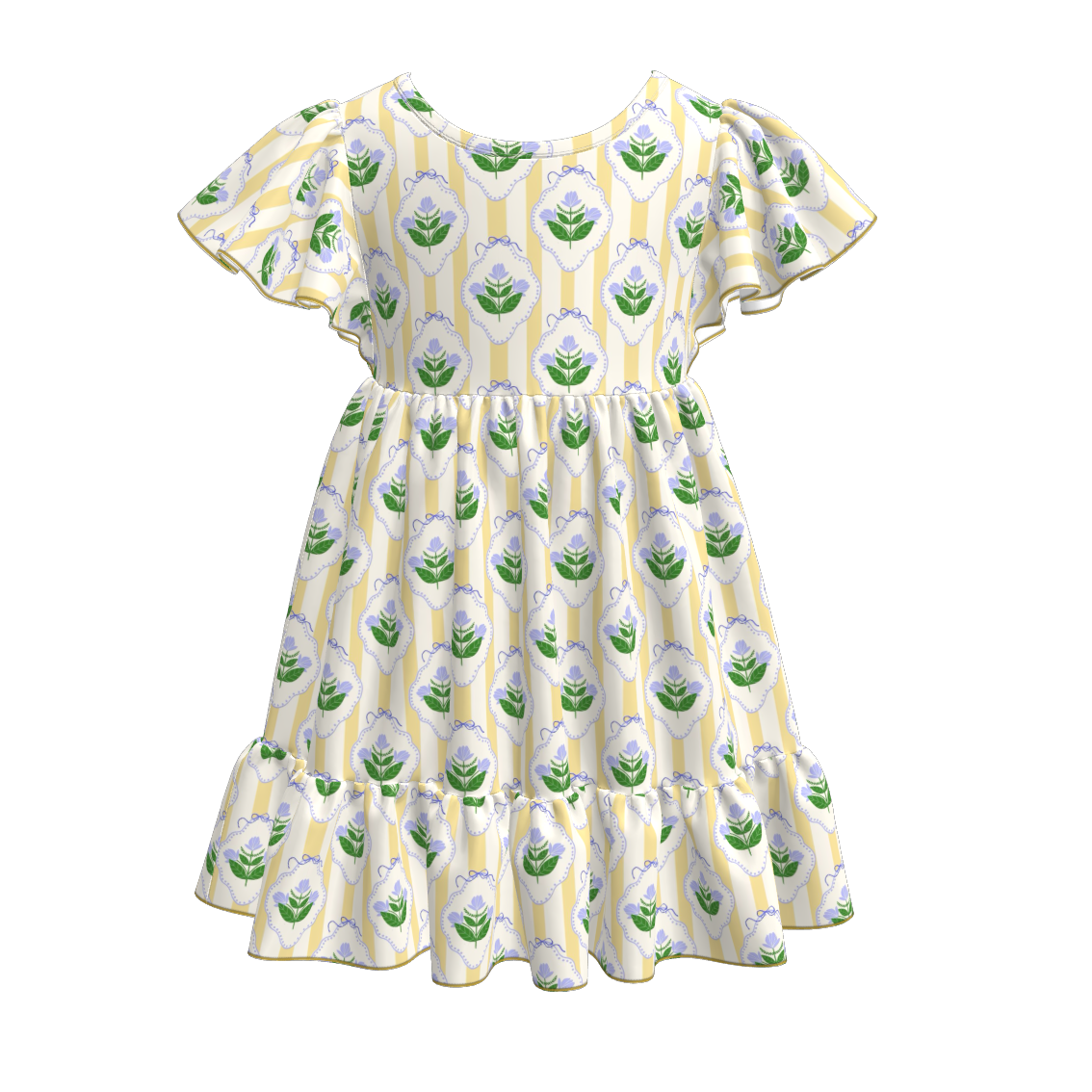 （Pre Order）Mommy and Me Spring＆Summer Floral Print Dress