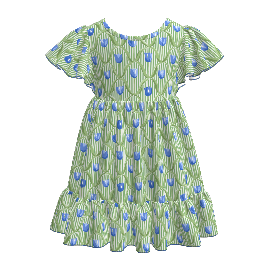 （Pre Order）Mommy and Me Spring＆Summer Floral Print Dress