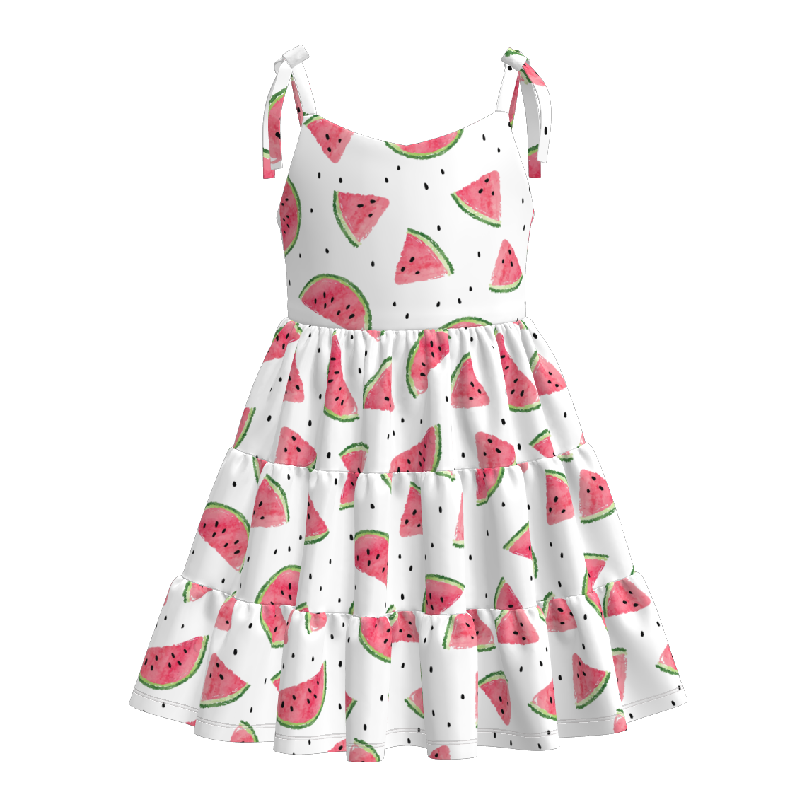 （Pre Order）Mommy and Me Spring＆Summer Fruit Print Slip Dress