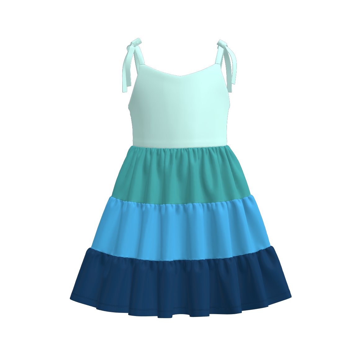 （Pre Order）Mommy and Me Spring＆Summer Color-matching Slip Dress
