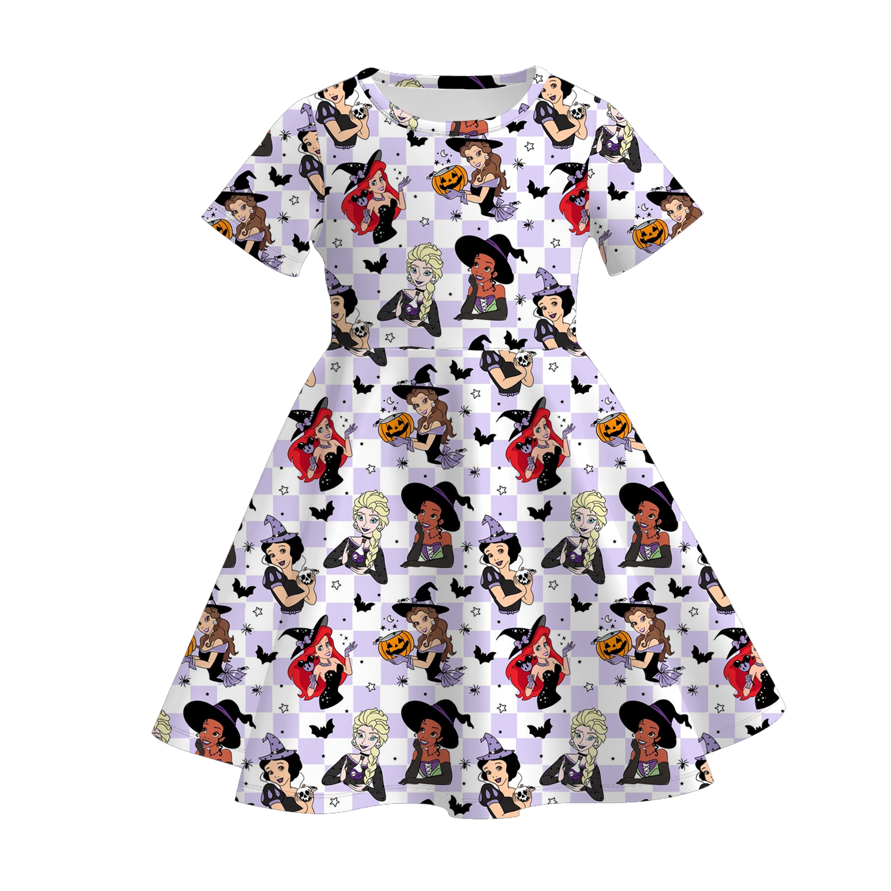 （Pre Order）Family Halloween Pumpkin Print Dress,Set＆Romper