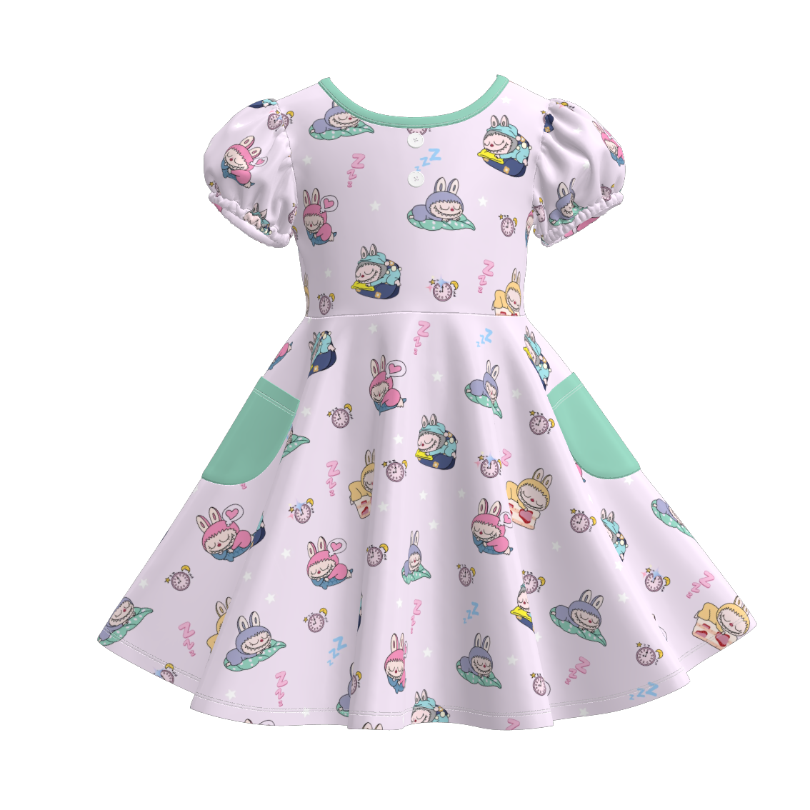 （Pre Order）Family Spring＆Summer Print Dress,Set,Pajamas＆Romper
