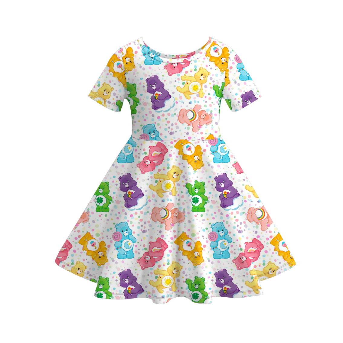（Pre Order）Girls Spring＆Summer Cartoon Print Dress