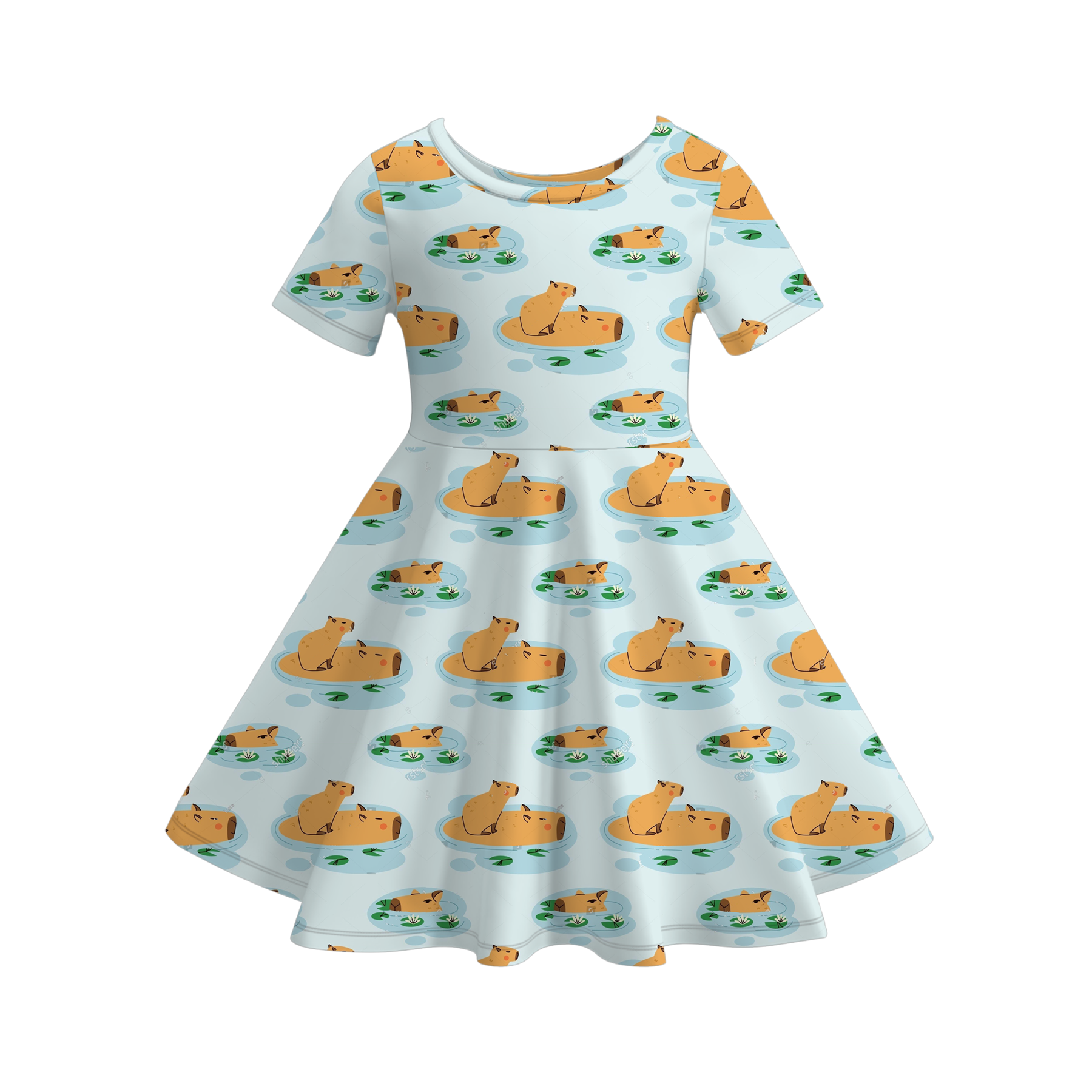 （Pre Order）Girls Spring＆Summer Cartoon Print Dress