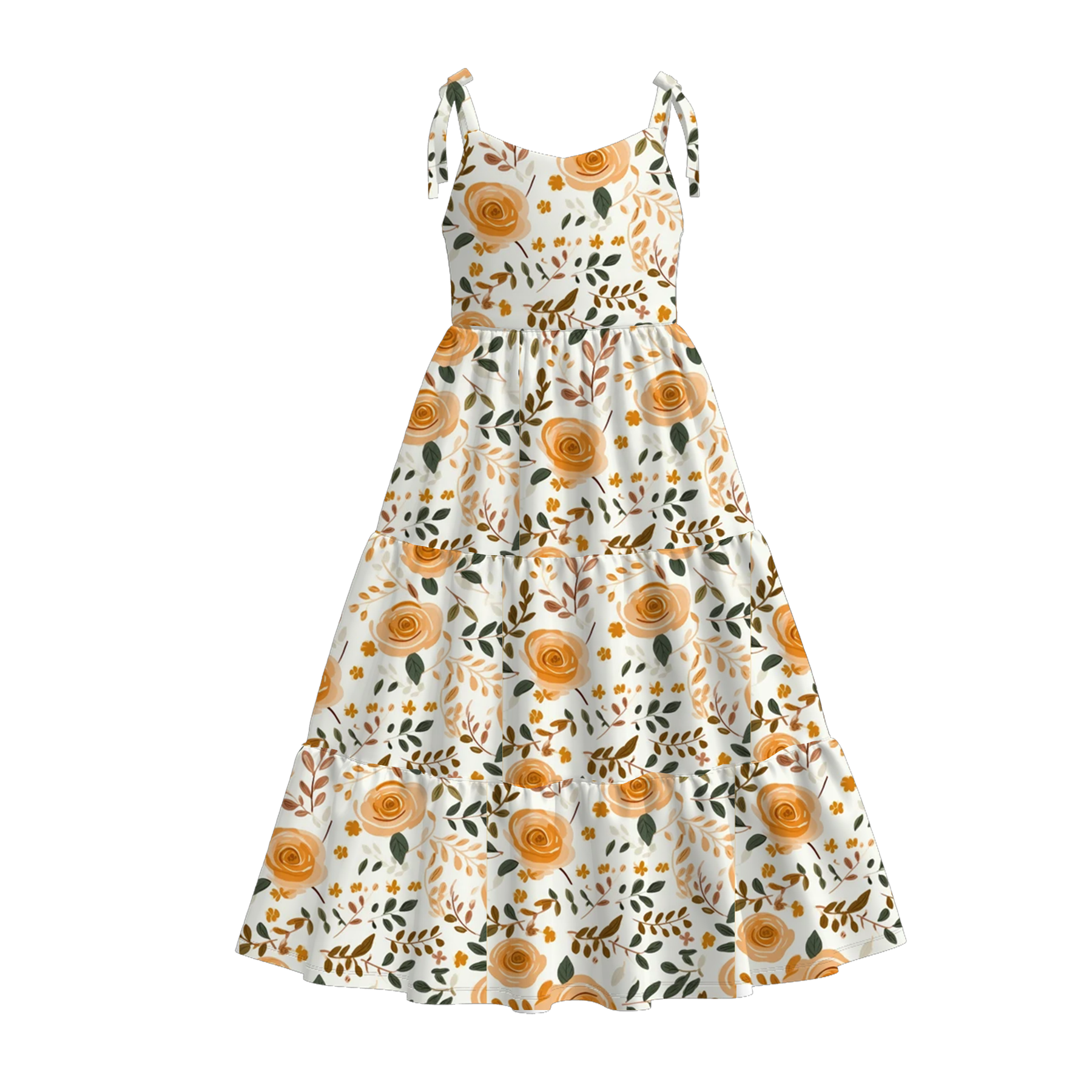 （Pre Order）Mommy＆Me Spring and Summer Floral Print MAXI Dress