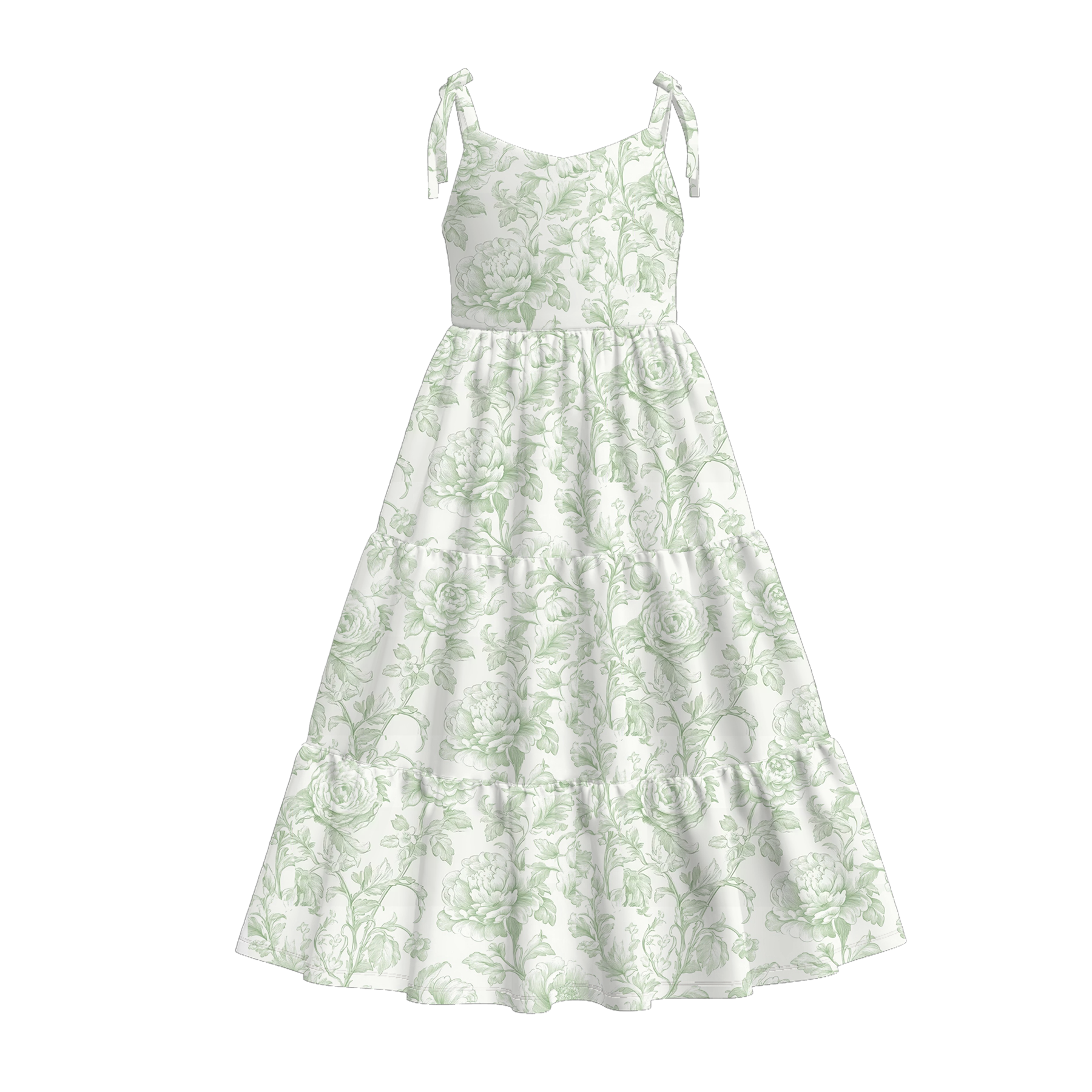 （Pre Order）Mommy＆Me Spring and Summer Floral Print MAXI Dress