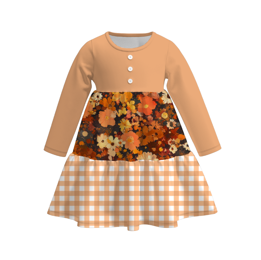 （Pre Order）Family Fall Floral Print Dress&Set