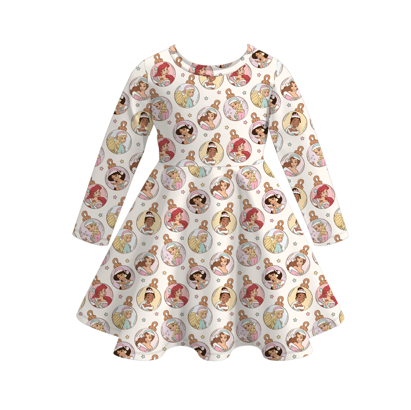 （Pre Order）Family Christmas Princess Print Dress,Set＆Pajamas