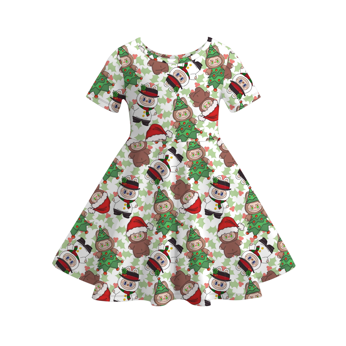 （Pre Order）Girls Summer Cartoon Print Dress
