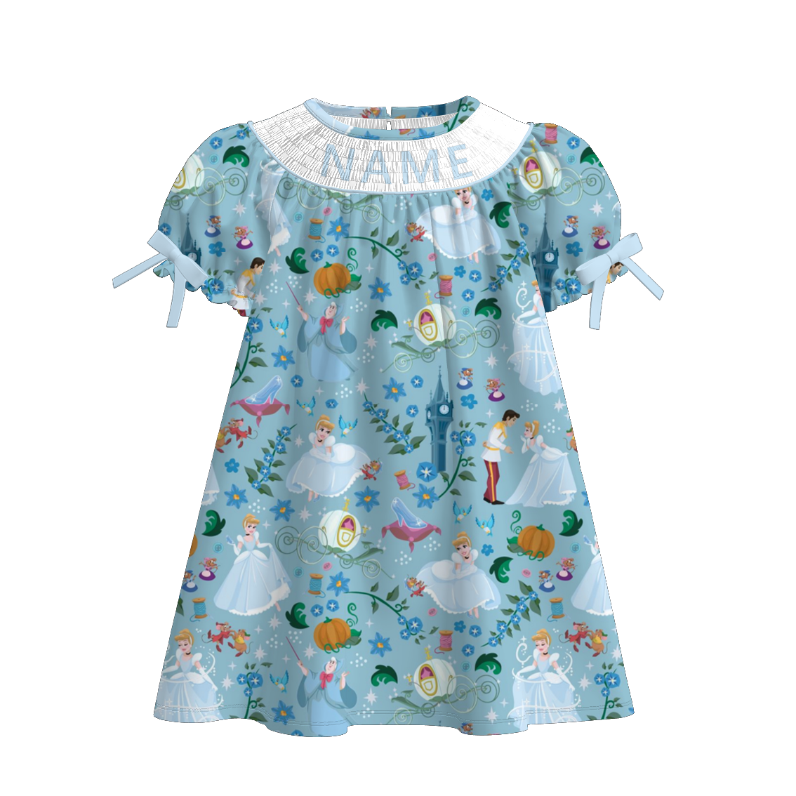 （Pre Order）Sisters Princess Embroidery Smocked Dress