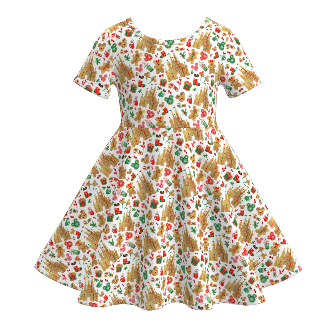 （Pre Order）Girls Castle Print Dress
