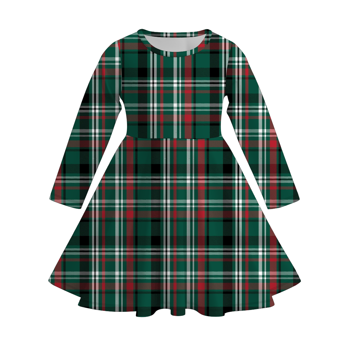 （Pre Order）Family Christmas Plaid Print Dress,Set,Top&Pants
