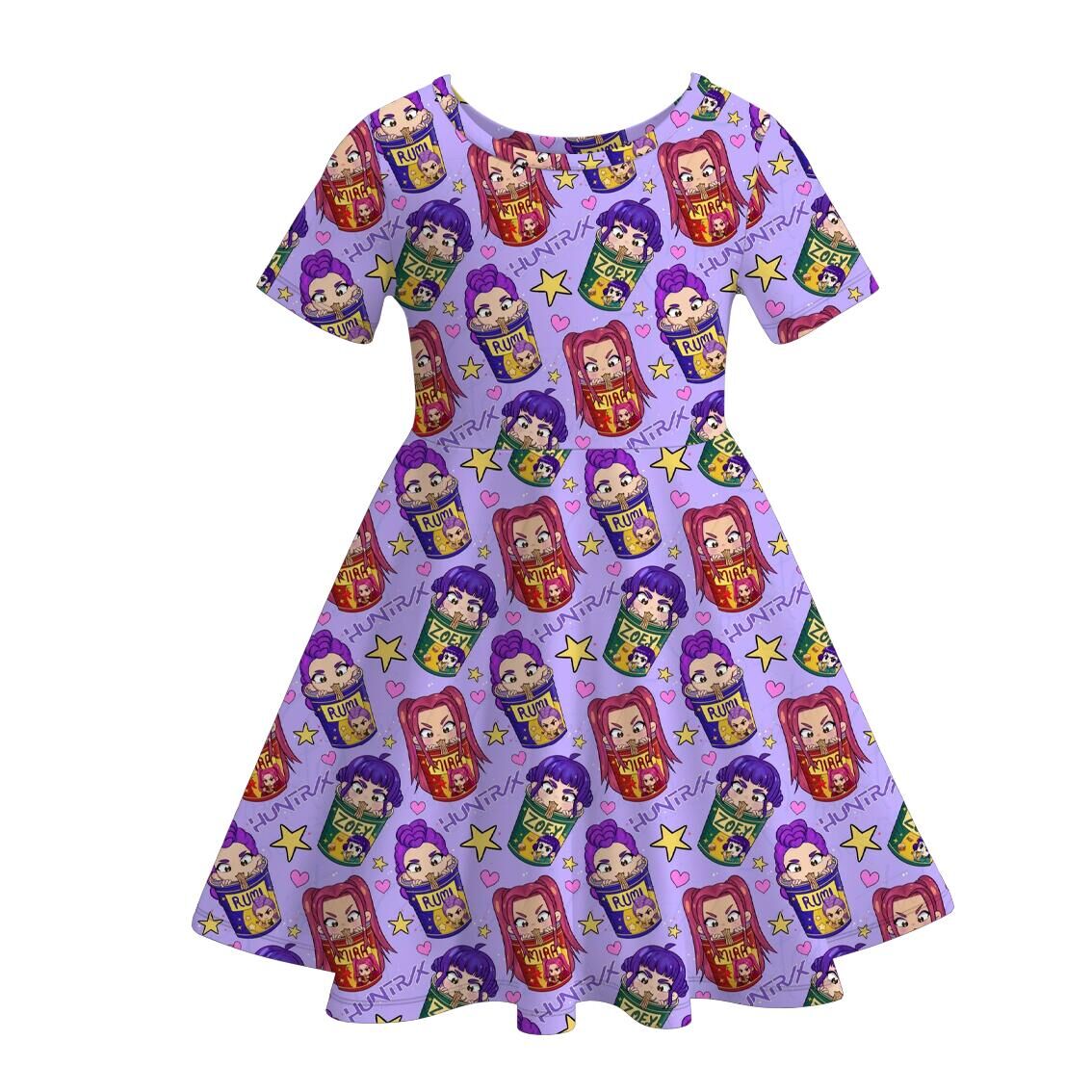 （Pre Order）Girls Halloween Print Twirl Dress