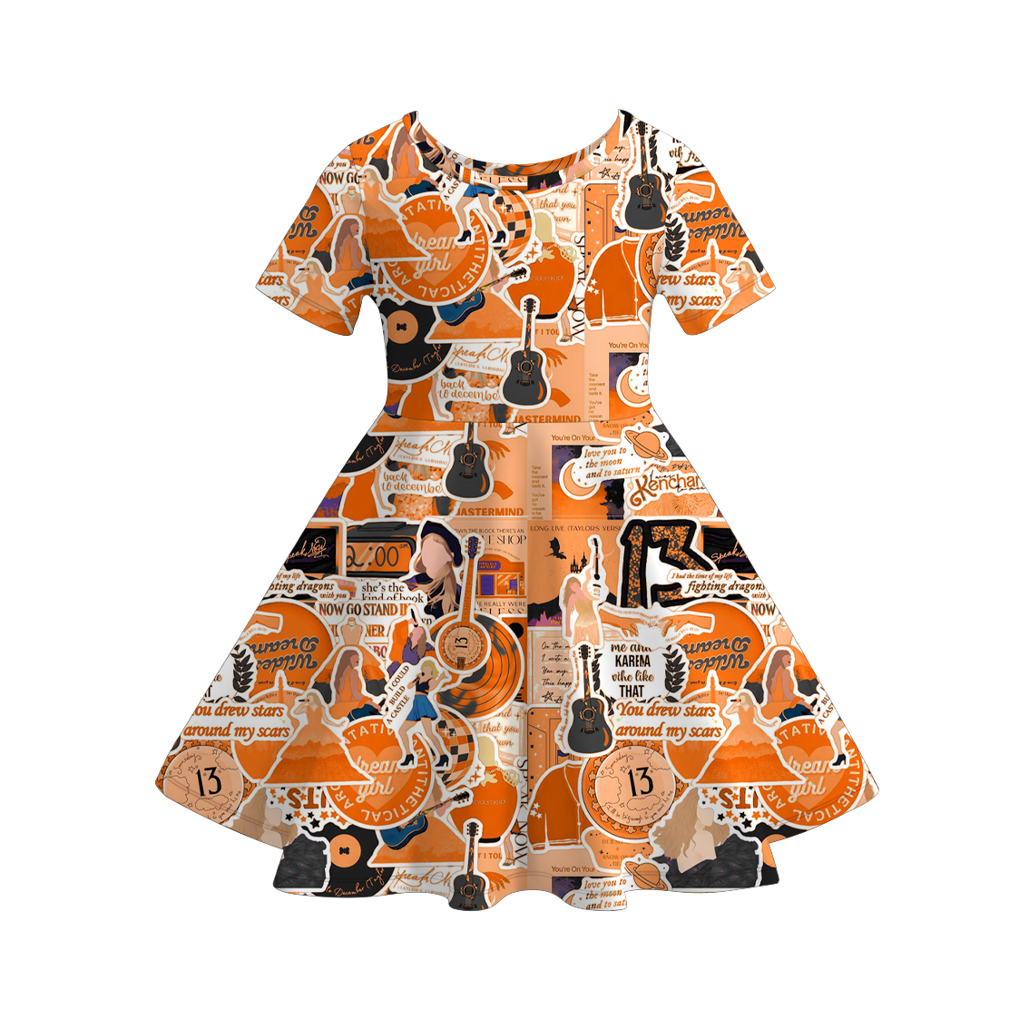 （Pre Order）Girls TS Showgirl Life Print Twirl Dress