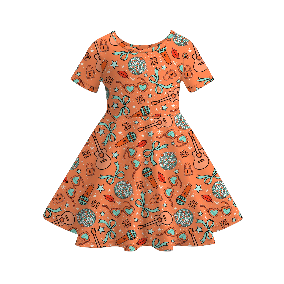 （Pre Order）Family TS Print Dress,Set,Top&Pants