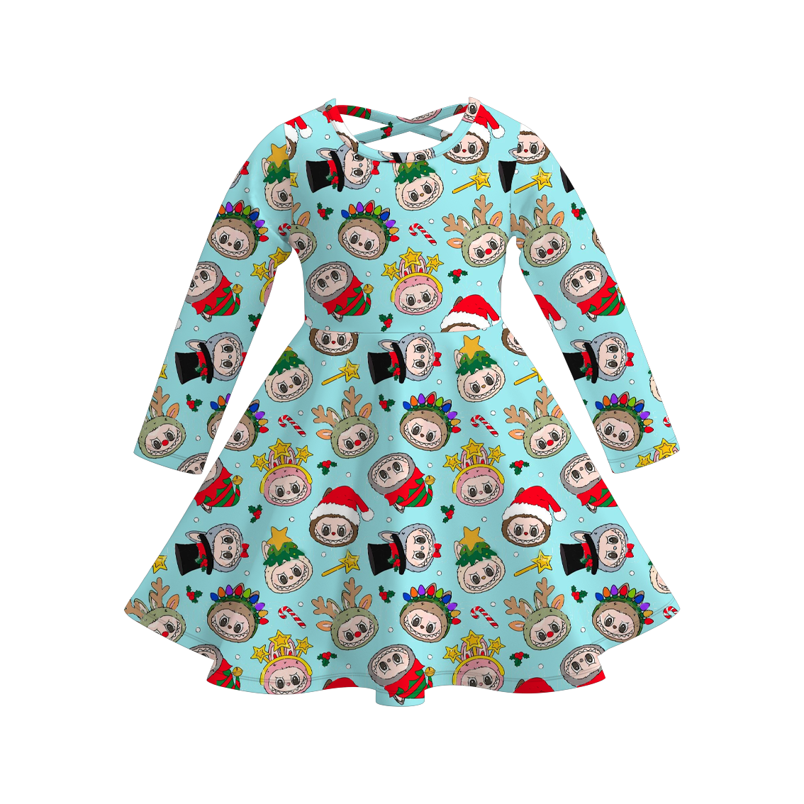 （Pre Order）Girls Fall&Winter LBB Print Dress