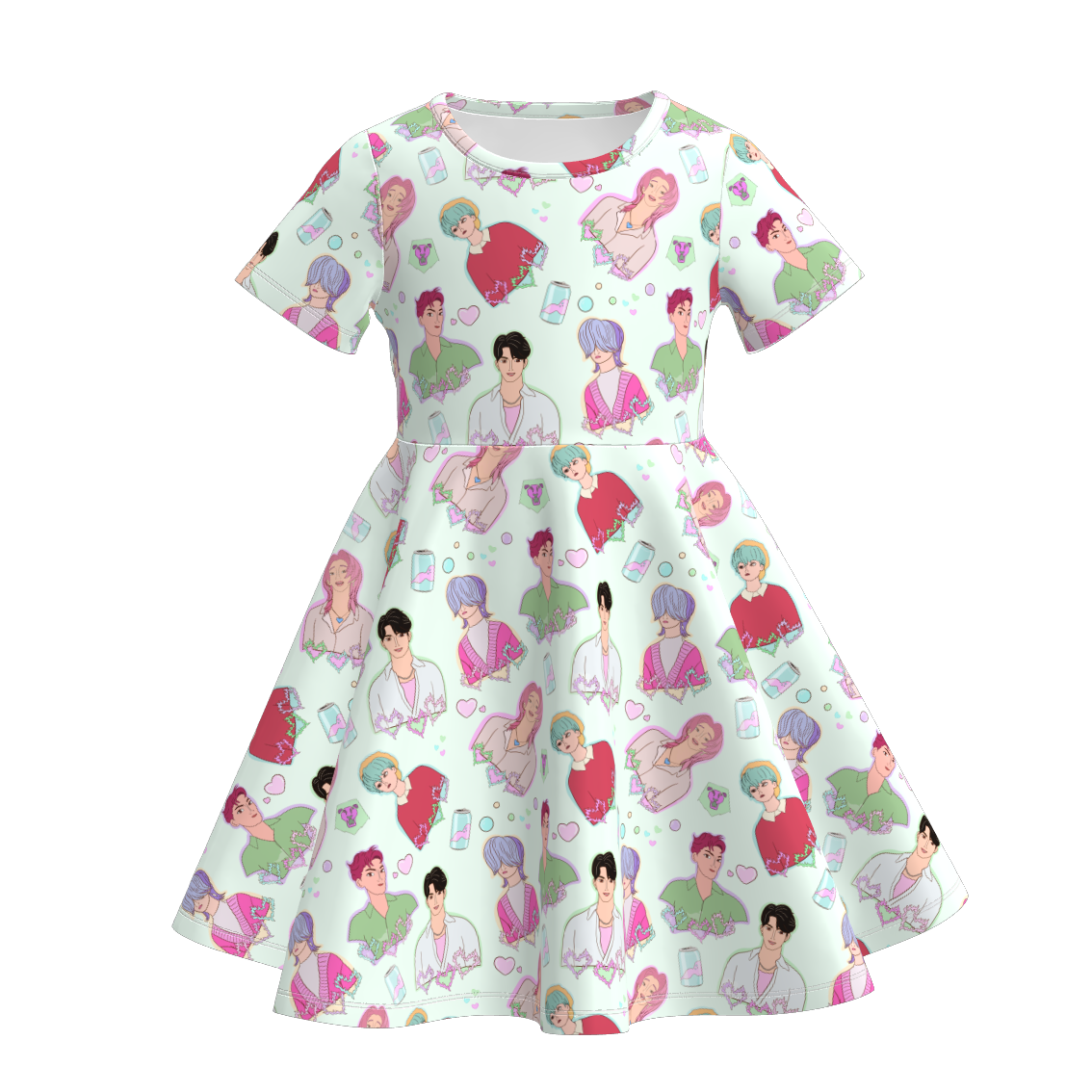 （Pre Order）Girls Movie Character Print Dress