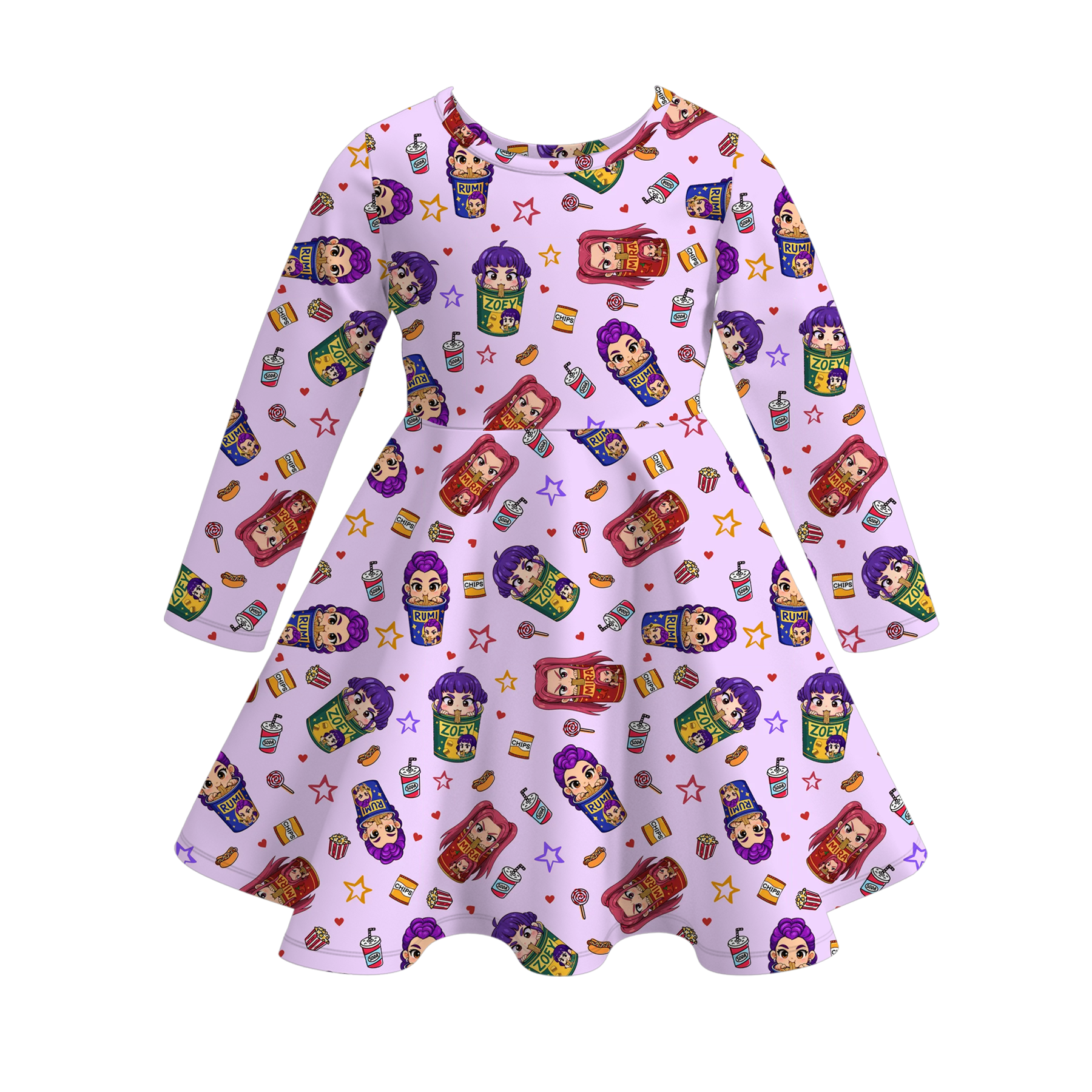 （Pre Order）Girls Movie Character Print Dress