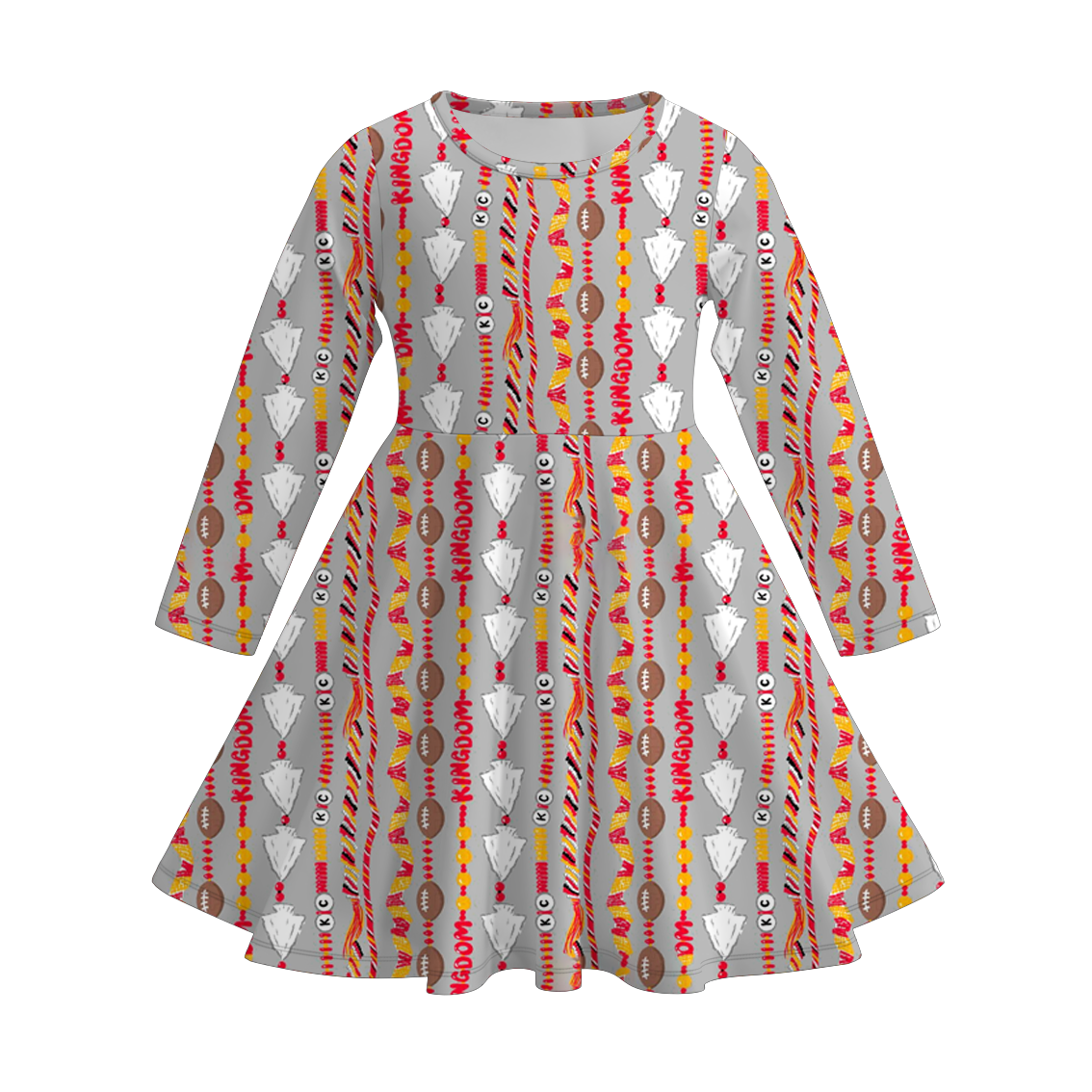 （Pre Order）Family Football Print Dress,Set,Pants＆Romper