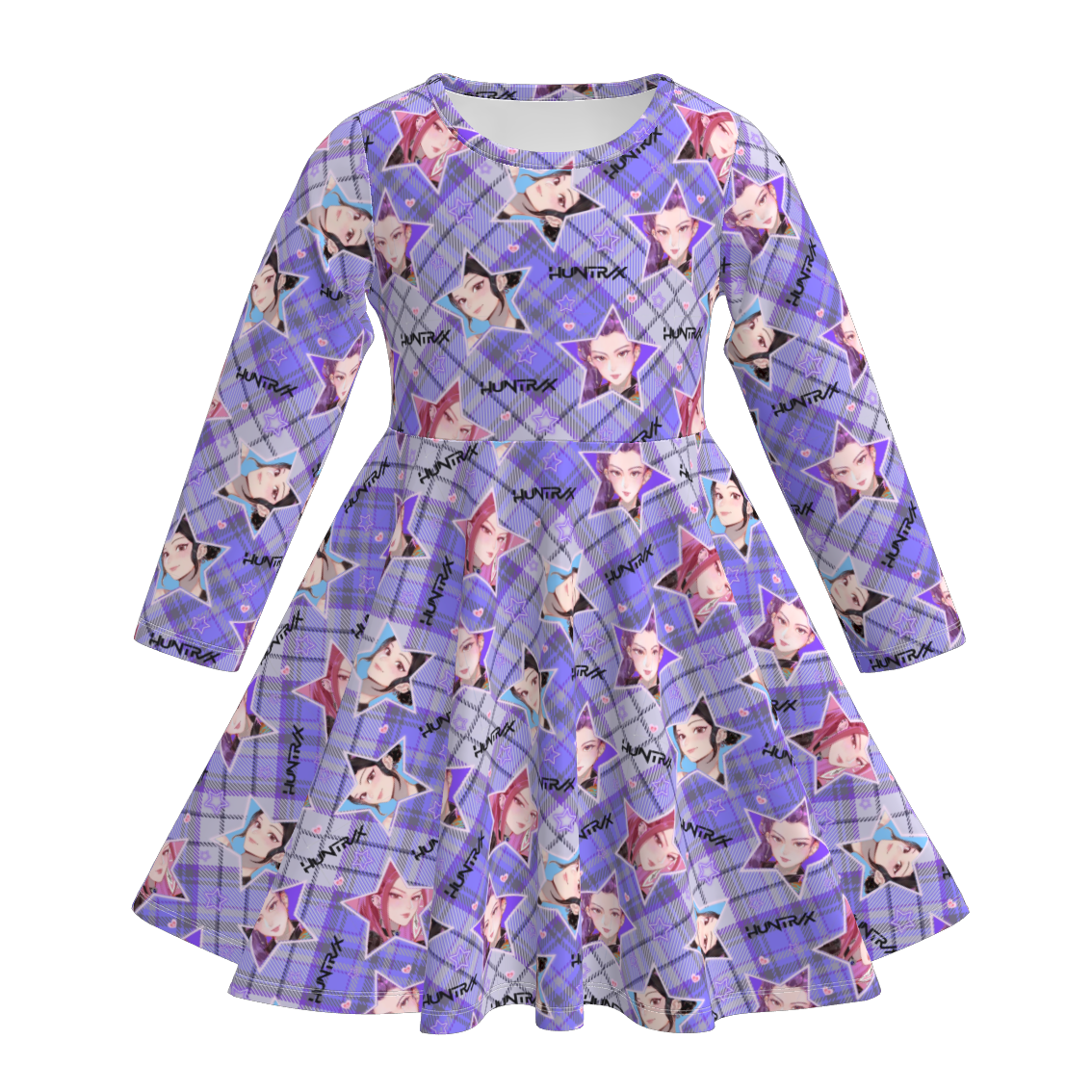 （Pre Order）Girls Movie Character Print Long Sleeves Dress
