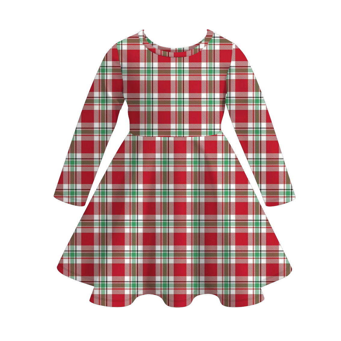 （Pre Order）Family Christmas Plaid Dress,Set,Pants＆Romper
